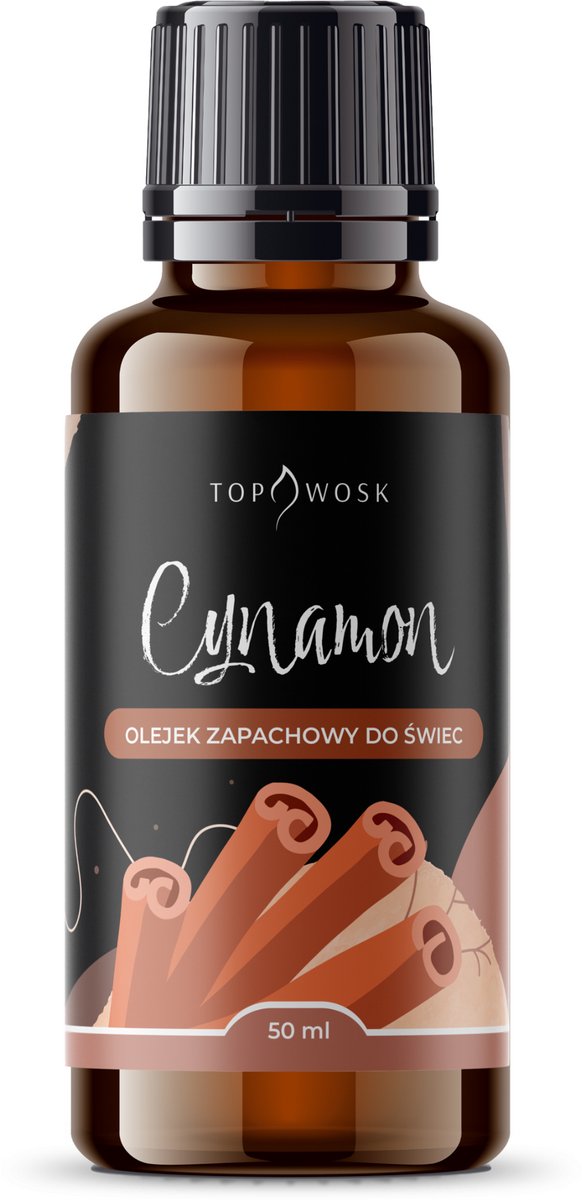 TopWosk - Kaarsolie - Kaneel - Intensief - Natuurlijk - 50 ml
