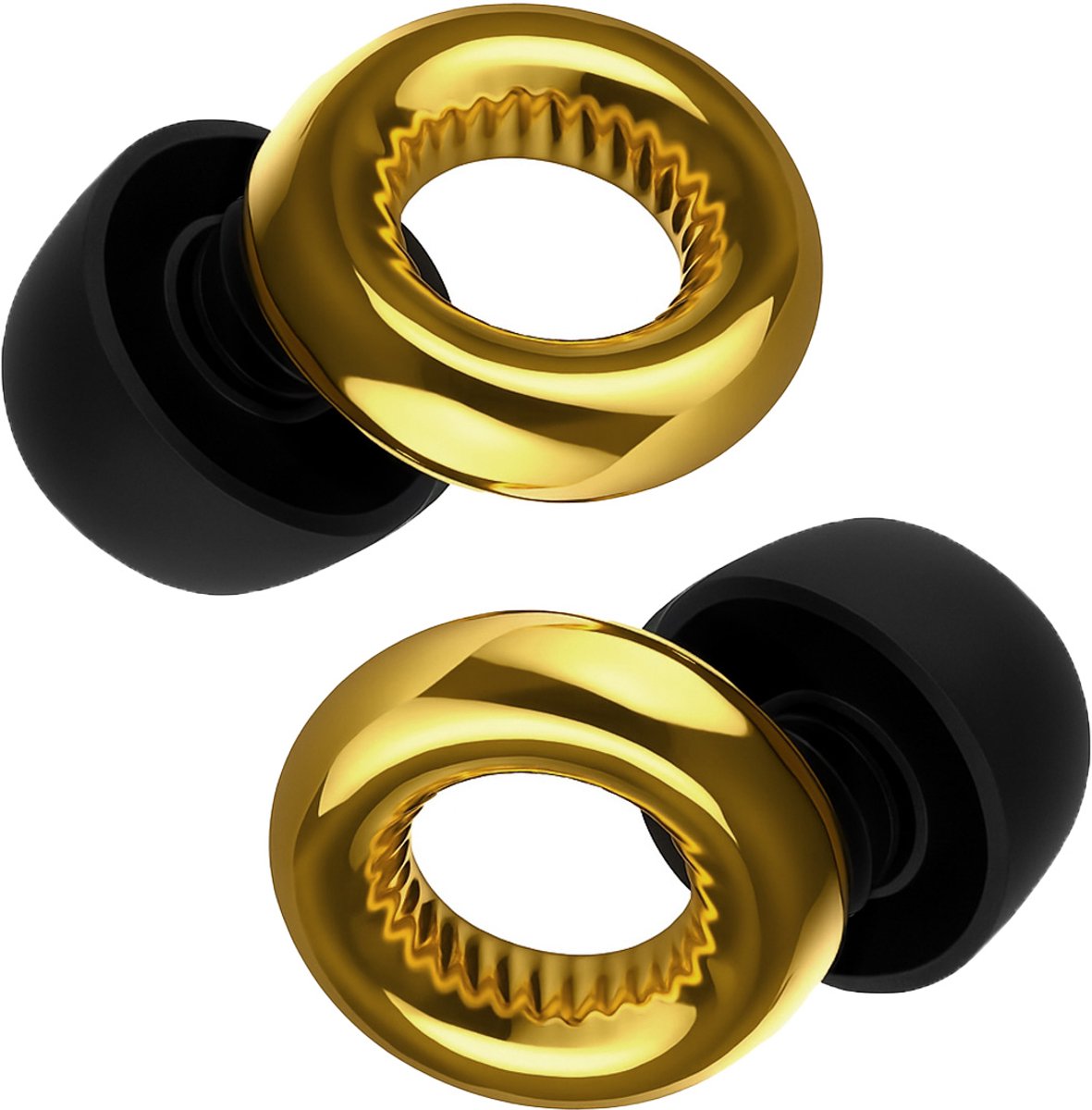 EarPlug Zatyczki - Oordoppen - Goud-Zwart - Comfortabel - Ruisonderdrukking