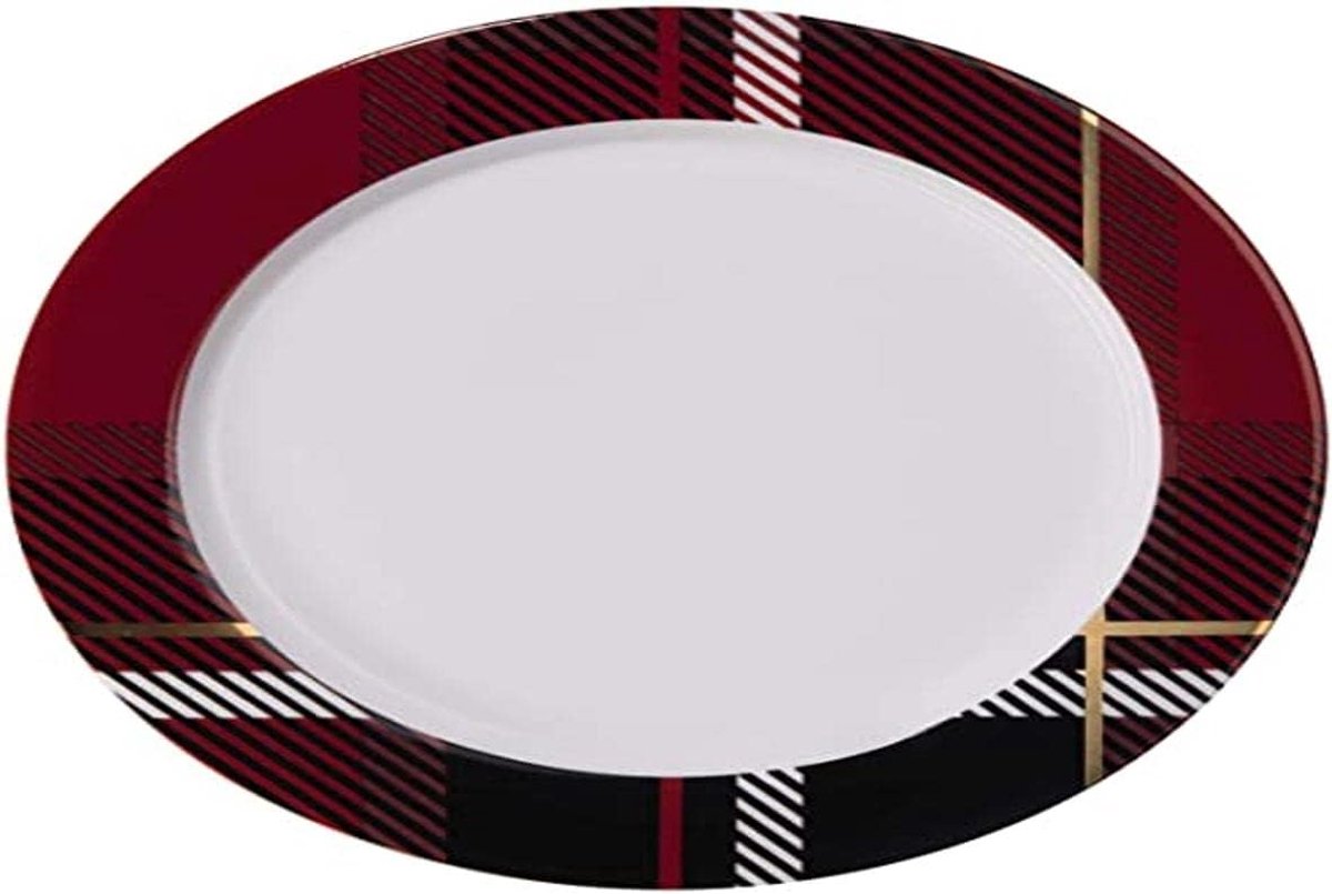 Dinerborden Keramiek - Servies Buiten - Eten Serveren - Magnetronbestendig - 21 cm - Wit