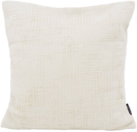 Sierkussen Chenille Stripe Crème | 45 x 45 cm | Polyester