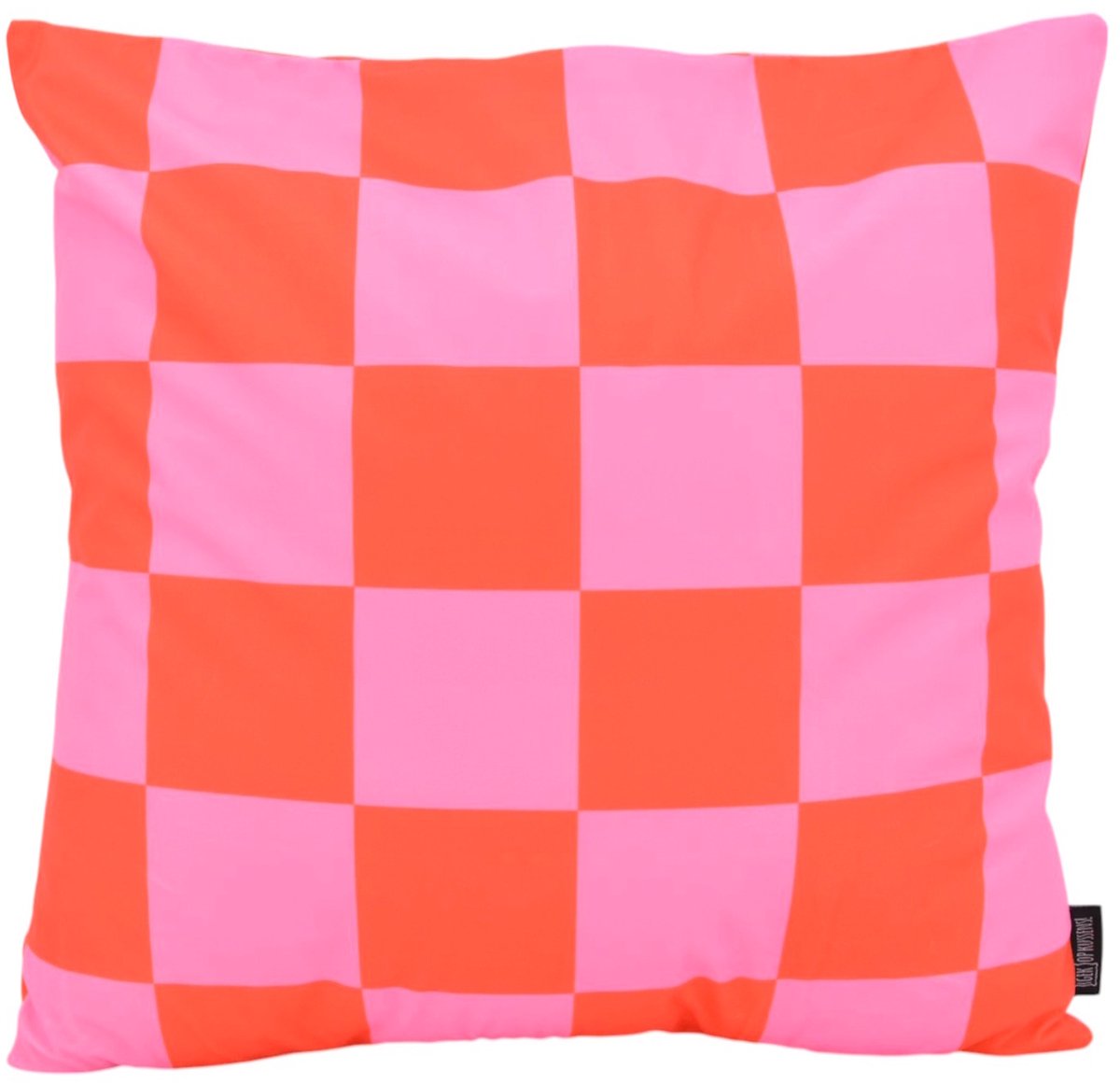 Gek op Kussens! Sierkussen Checker Rood/Roze | 45 x 45 cm | Katoen/Polyester Roze/Rood
