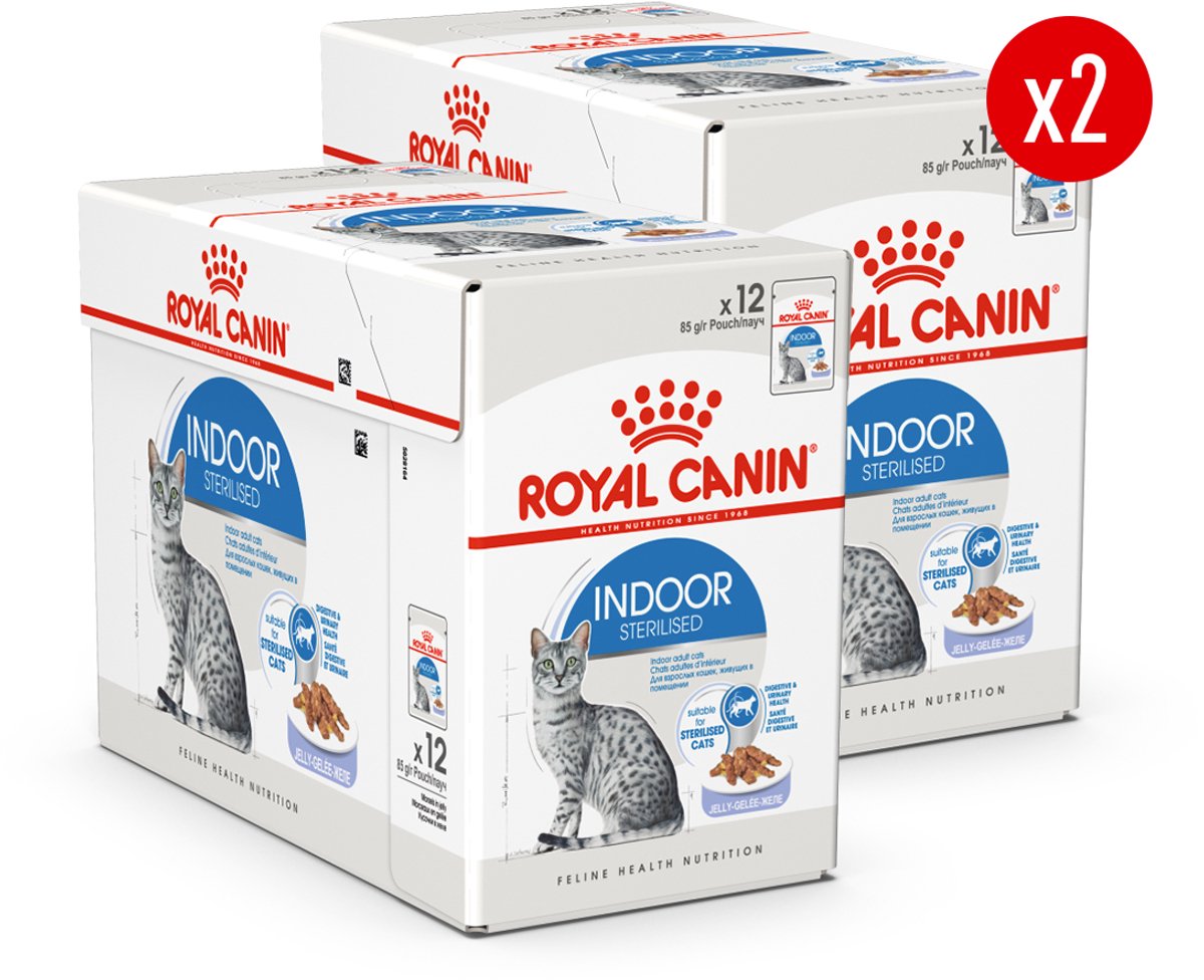 Royal Canin Royal Canin Sterilised Indoor in Jelly - 24 x 85 g - Katten Natvoer - Voordeelverpakking