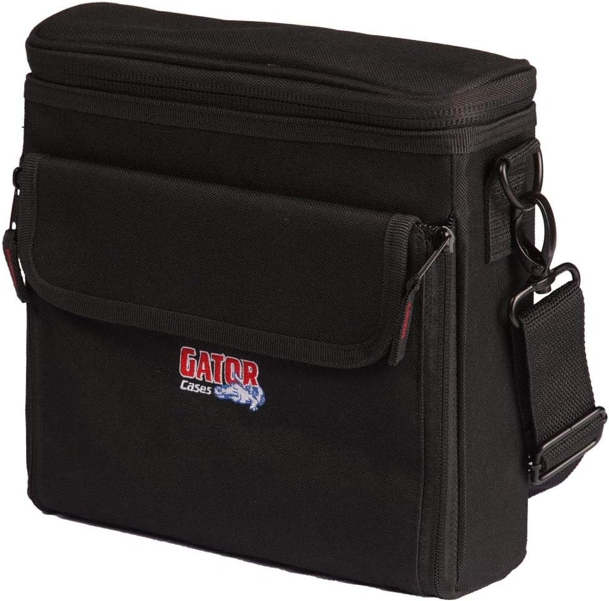 Draagtas Draadloos Systeem - In-ear Monitor Tas - Muziek Optredens - Verstevigd Nylon Materiaal - 23x25x10 cm - Zwart