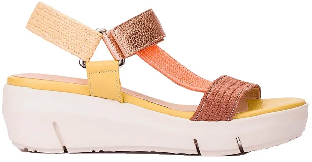 Wonders Flynn 90 Wedgesandalen Bruin,Oranje EU 37 Vrouw