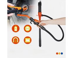 Draagbare batterijpomp, verbeterde op batterijen werkende elektrische hevelpomp, waterpomp, eenvoudig te gebruiken handbrandstofpomp, draagbare batterijpomp voor het overbrengen van gas, brandstof, diesel en water (1 stuk)