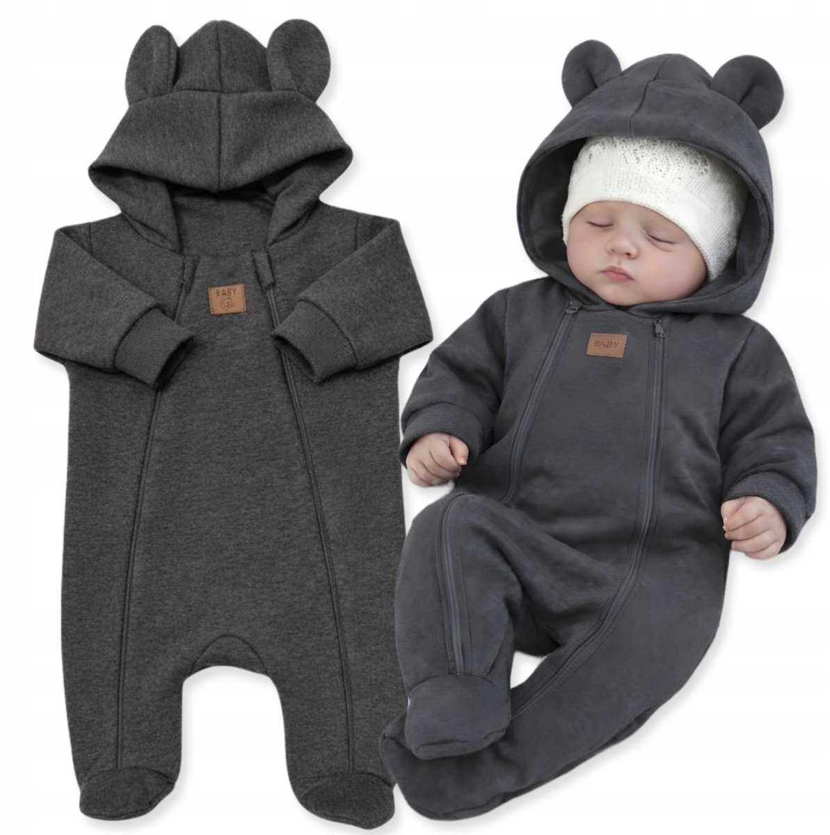 Dartomik - Baby Jumpsuit - Voorjaar/Herfst - Antraciet