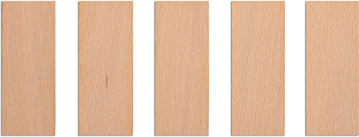 TopWosk - Houten Kaarsenlont - 75x30x1 mm - Ecologisch - Gelijkmatig Brandend - FSC 100%