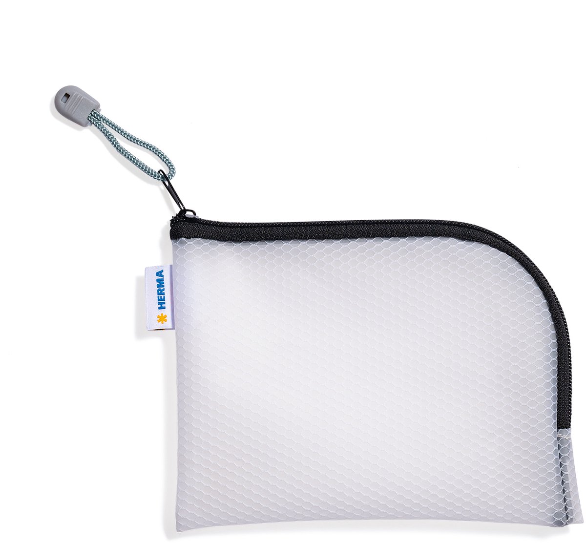 Universeel mesh-zakje A6 19x14cm zwart