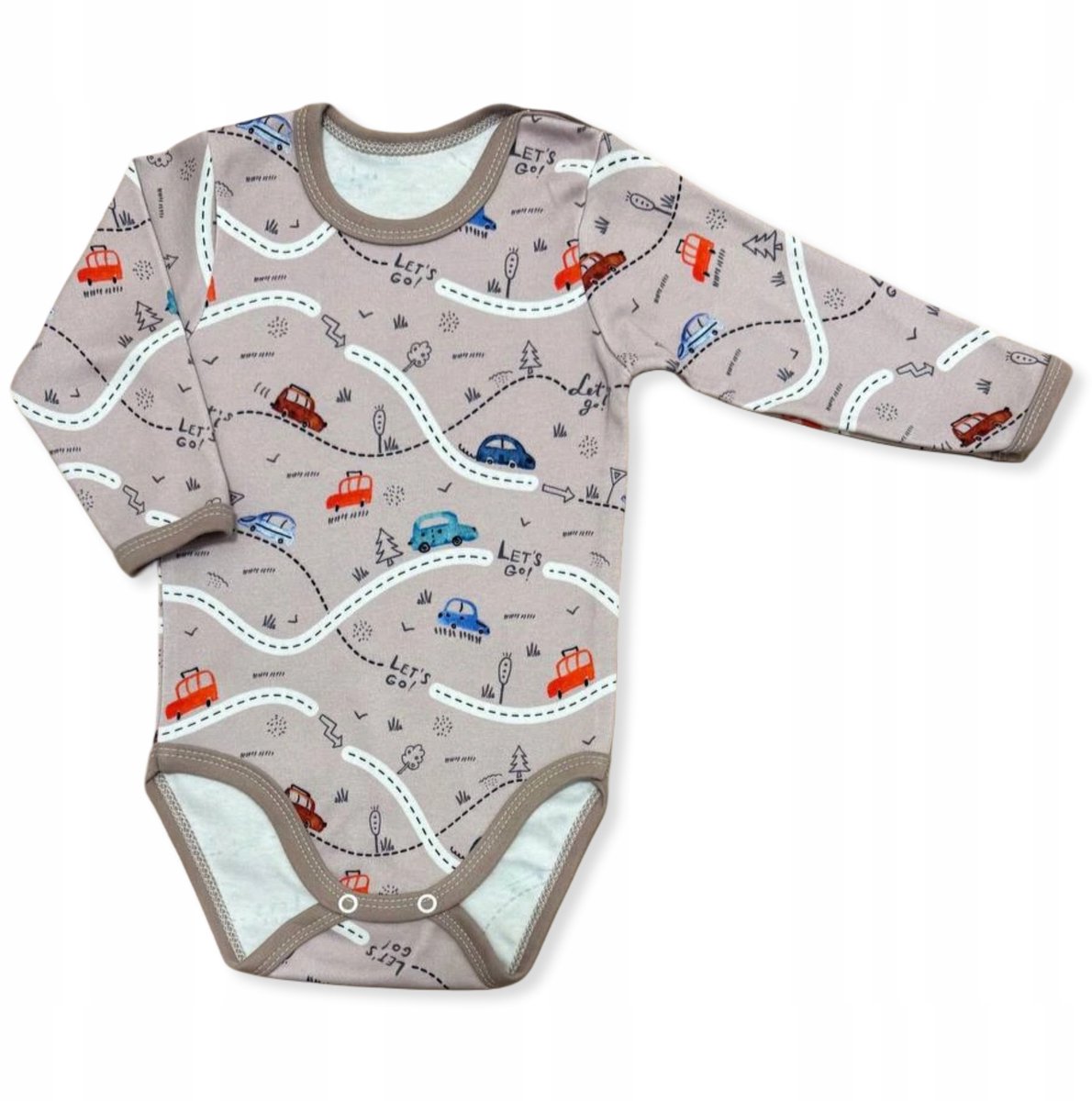 Dartomik - Jongensbabybody - Autoprint - Lange mouwen - Maat 92
