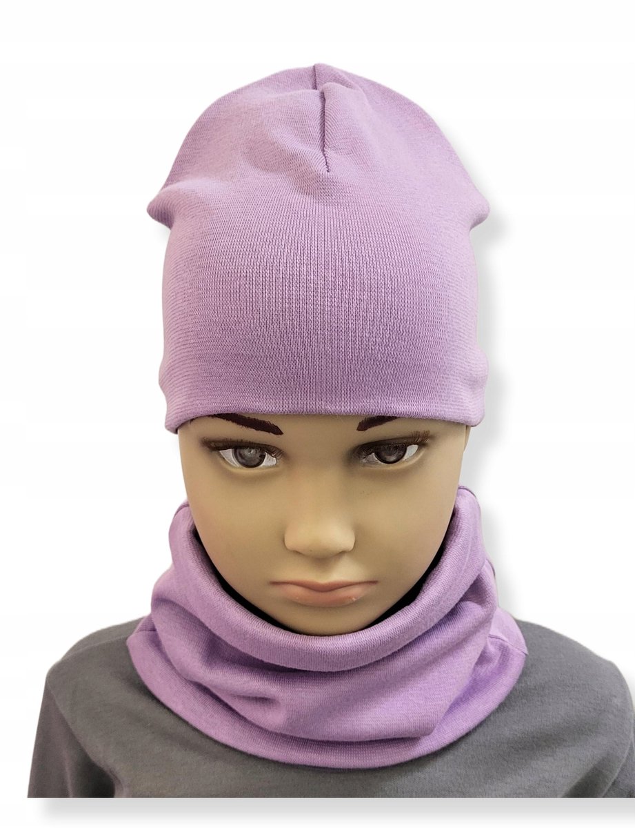 Dartomik - Babykleding Set - Muts - Sjaal - Fioletowy