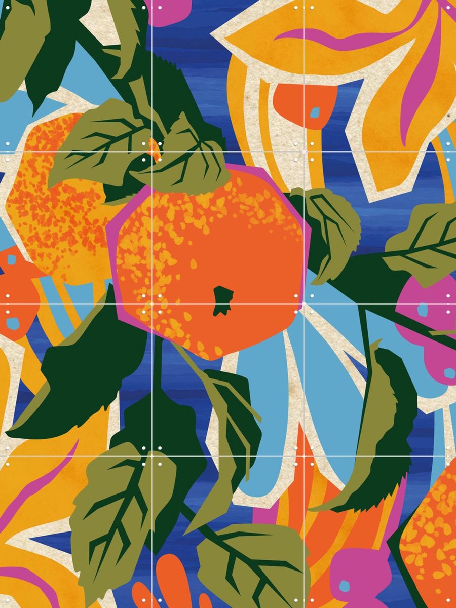 IXXI Apple Orchard, Megan Gallagher - 60 x 80 cm - Gratis ophangtool - Grote wanddecoratie en posters - Grafisch Ontwerp, Illustraties, Speels