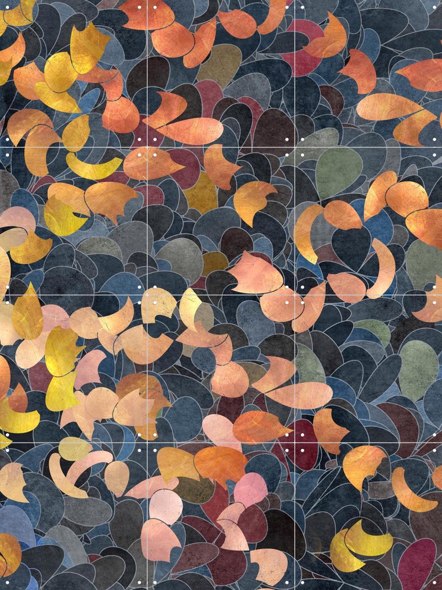 IXXI A Shiny Path 2, Angelo Cerantola - 60 x 80 cm - Gratis ophangtool - Grote wanddecoratie en posters - Illustraties, Aquarel, Kleurrijk, Abstract