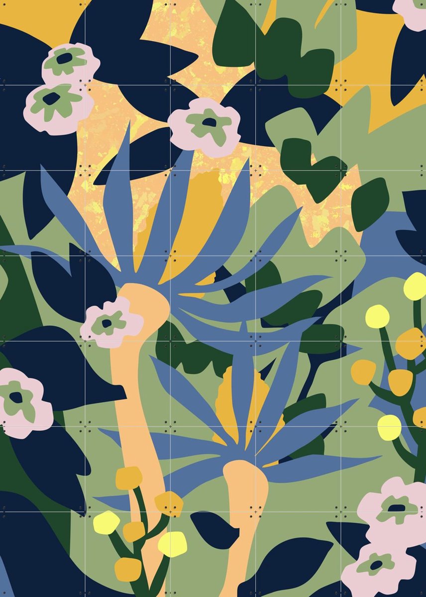 IXXI Why so Secretive, Megan Gallagher - 100 x 140 cm - Gratis ophangtool - Grote wanddecoratie en posters - Digitale Kunst, Illustraties, Kleurrijk