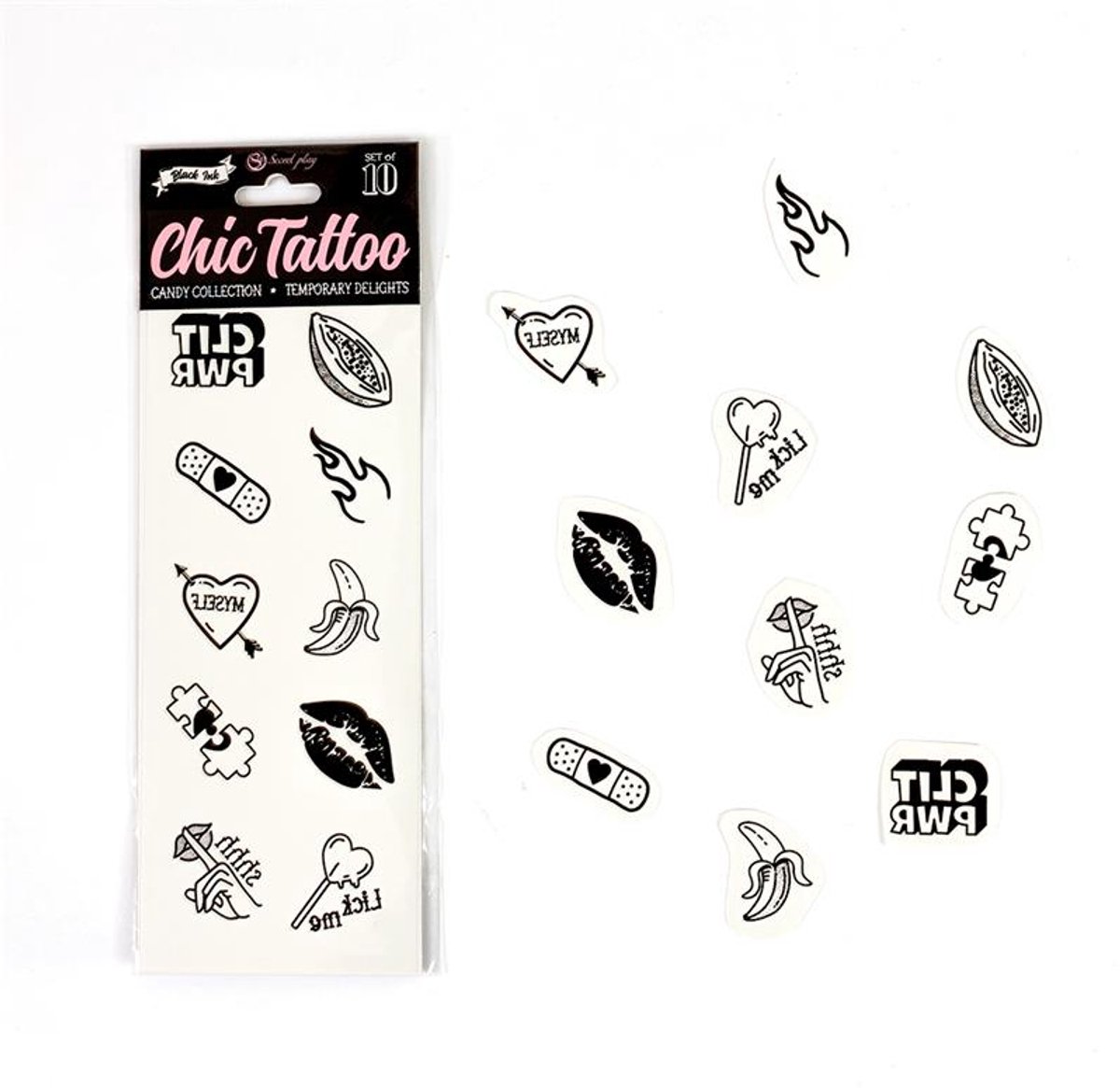 Candy Chic Temporary Tattoo