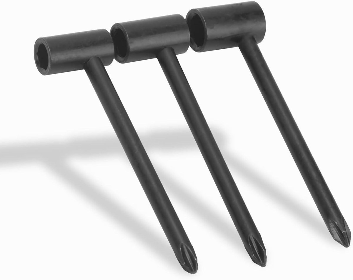Hals Aanpassingssleutel voor Gitaar, Pijp Vorm Ontwerp, 3 Stuks Gitaar Truss Rod Wrench, Taylor Gitaren Elektrische Gitaar Diy Onderdelen (Zwart 6.35/7/8MM)