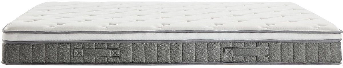 Vente-unique Set 180 x 200 cm licht natuurlijke kofferbed + pocketverenmatras met traagschuim topmatras dikte 21cm - VITOGO van YSMÉE