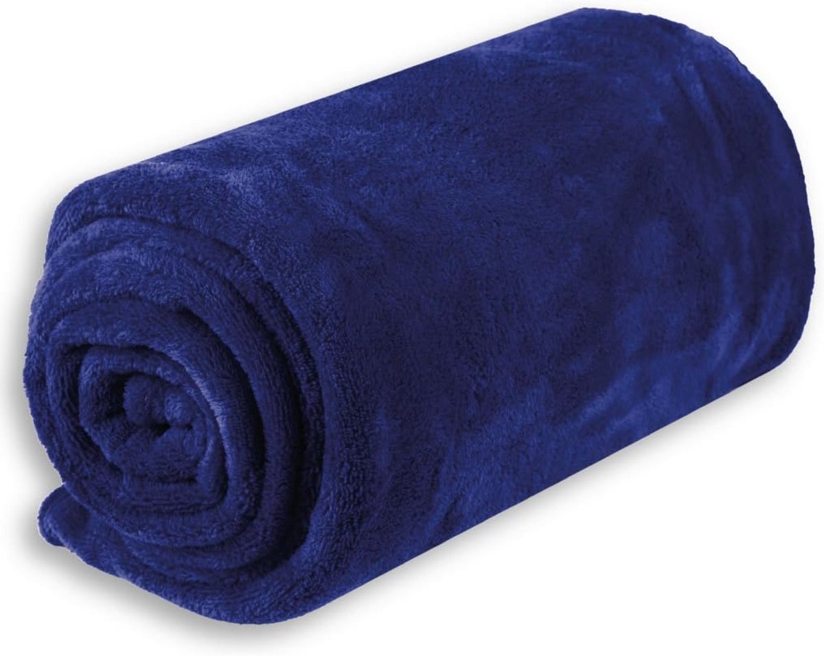 Zachte Babydeken Microvezel Blauw - Ideaal als Kruipdeken of Wikkeldeken