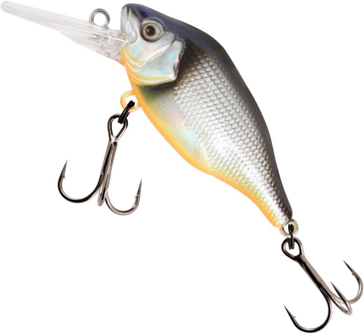 Kleine Wobbler Crankbait 5cm 7g voor Baars en Forel - Zilveren Shad
