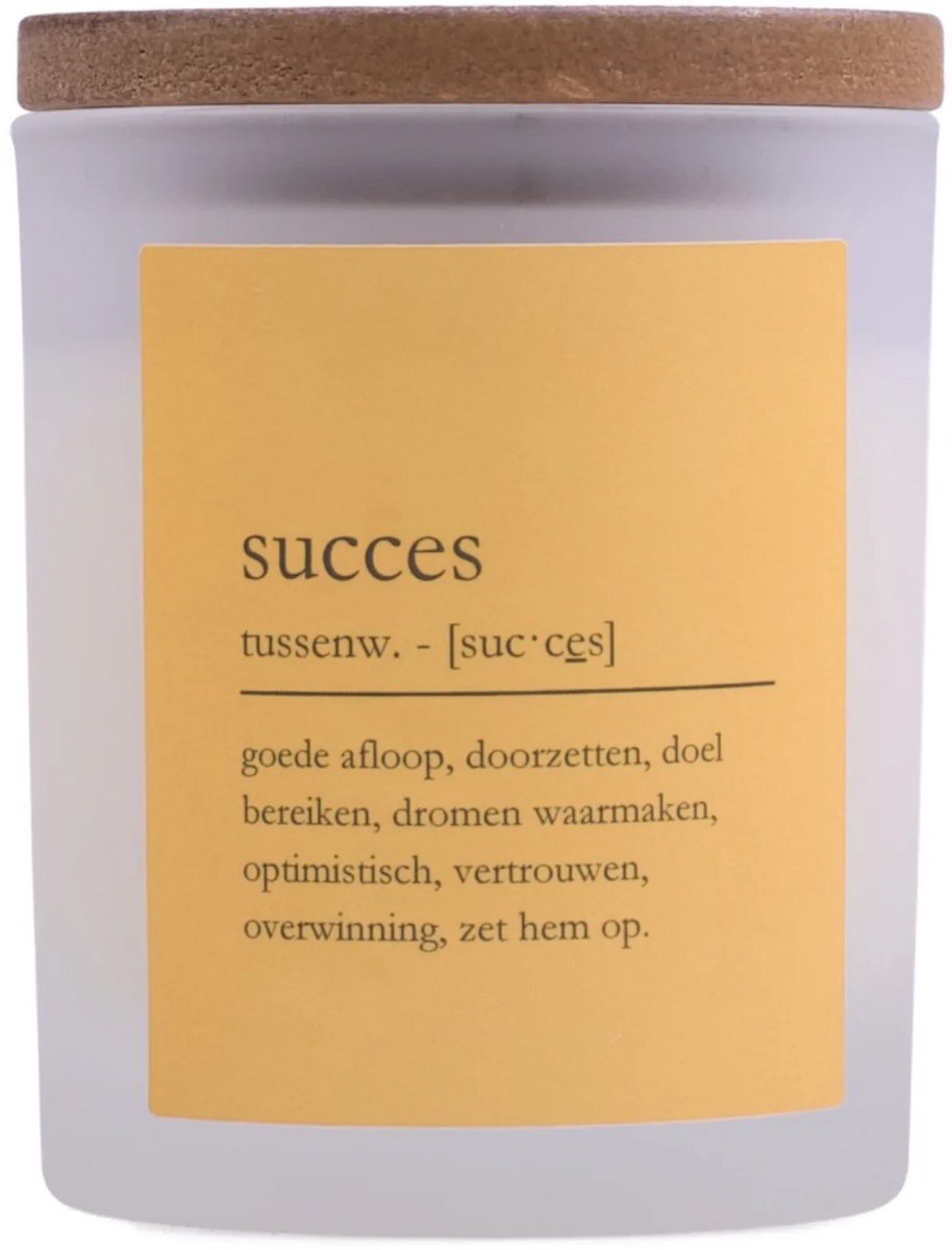 Bon Sens - Geurkaars "Succes" - Sandelhout & Musk