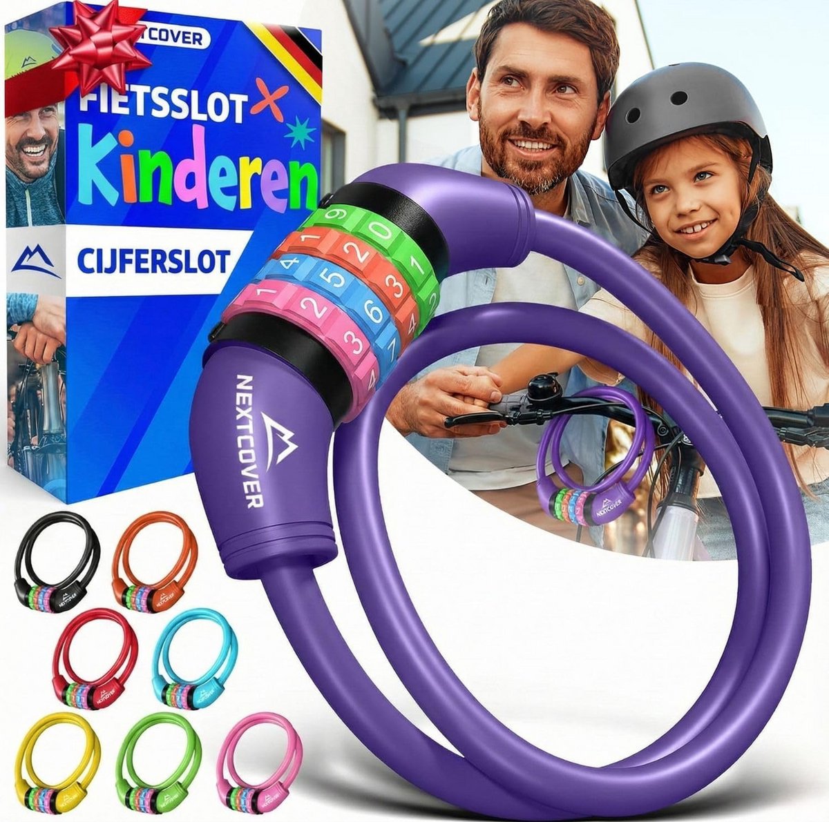 Veilig Fiets- en Stepslot met Verstelbare 4-Cijferige Code