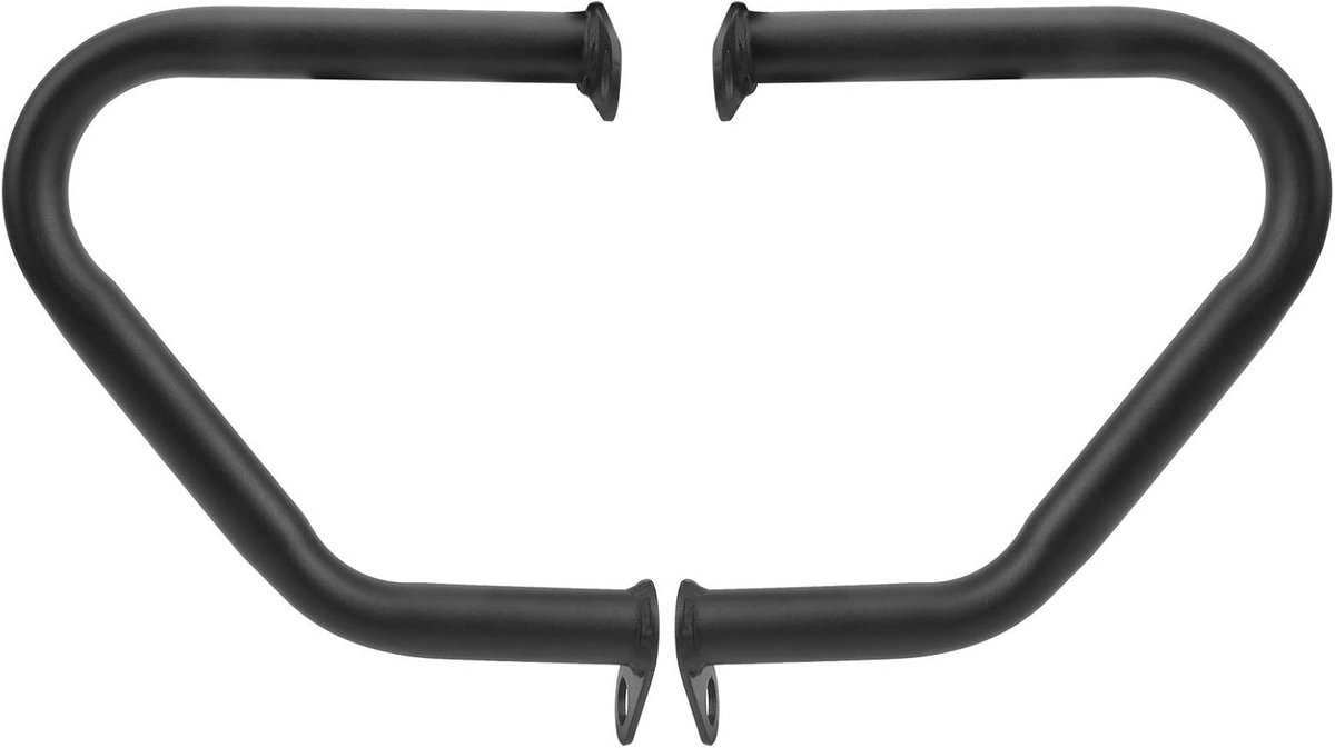 Motor Crash Bar Set Zwart - Universele Valbeugel Bescherming Motorfiets