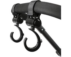 Universele Buggy Clips & Kinderwagen Haken â€“ Sterke Beugels voor Tassen en Boodschappen (2 Stuks)