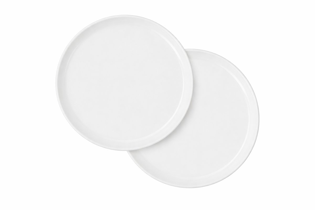Berndorf dessertbord wit porselein - 20 cm - Set van 2 - Ideaal als ontbijtbord, dessertbord of zijbord