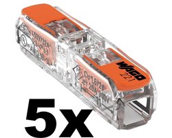 Wago verbindingsklem 1-VOUDIG 0,2-4 MM² - Doorvoerconnector per 10 stuks