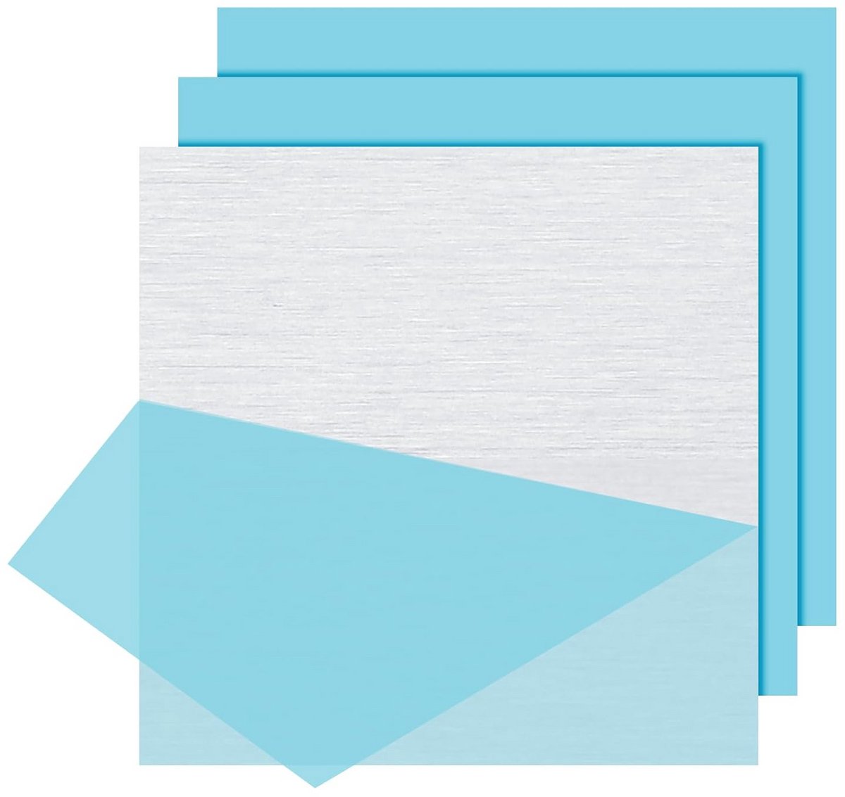 Aluminium Plaat 6061 T651 Rechthoekig 101.6 x 101.6 x 1 mm - 3 Stuks