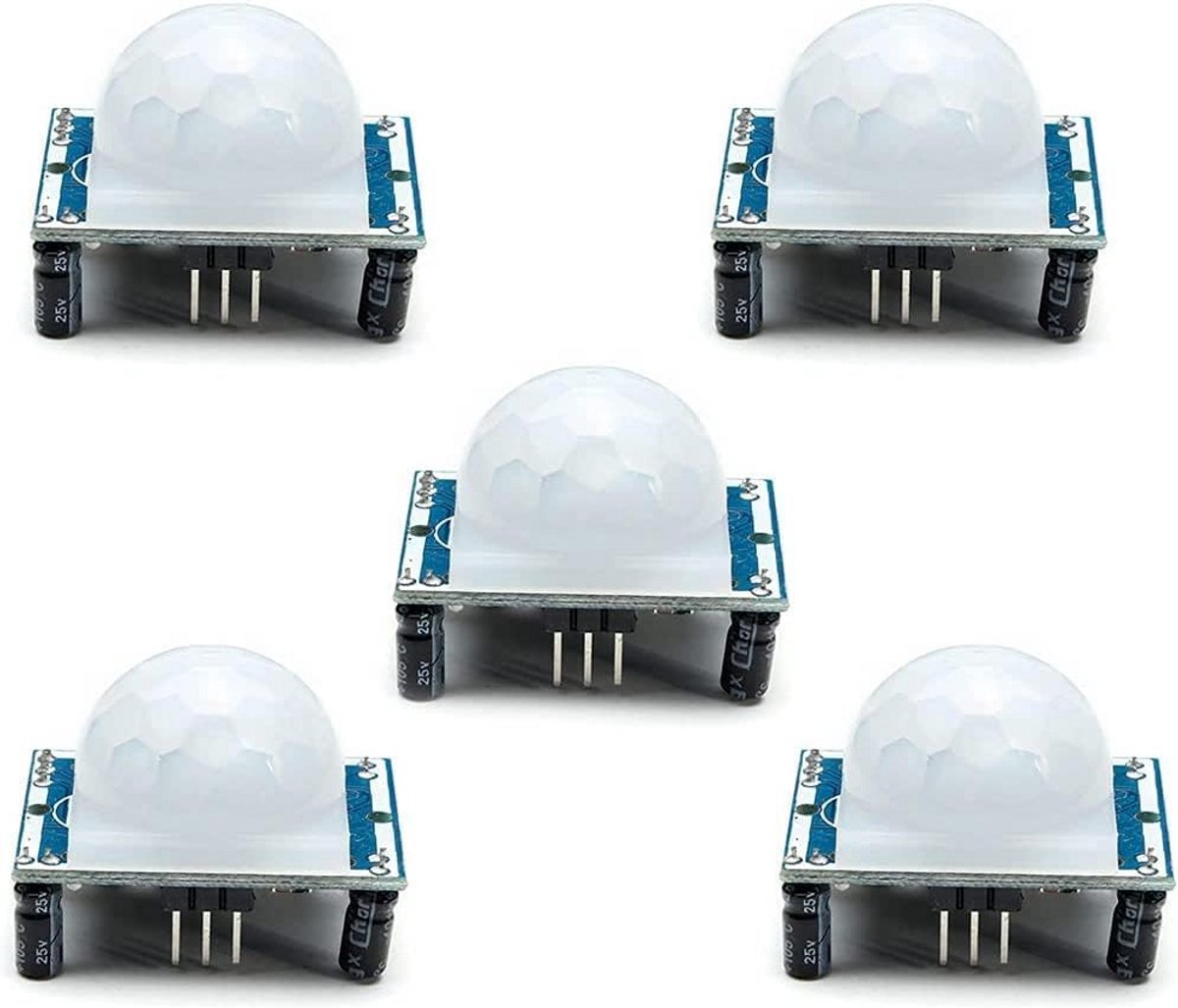 5 Stuks PIR Bewegingssensor Module voor Infrarood Bewegingsdetectie