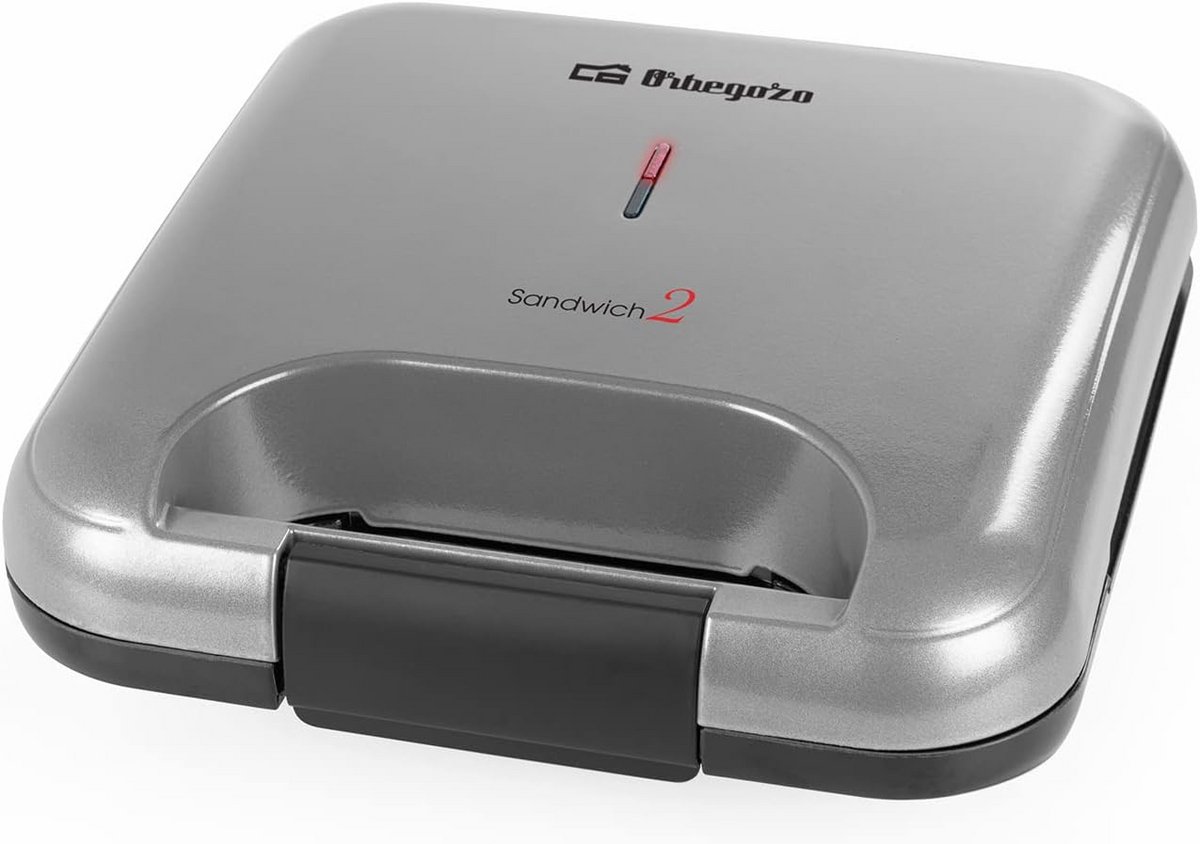 Sandwichmaker Compact voor 2 Broodjes - Toastie Maker