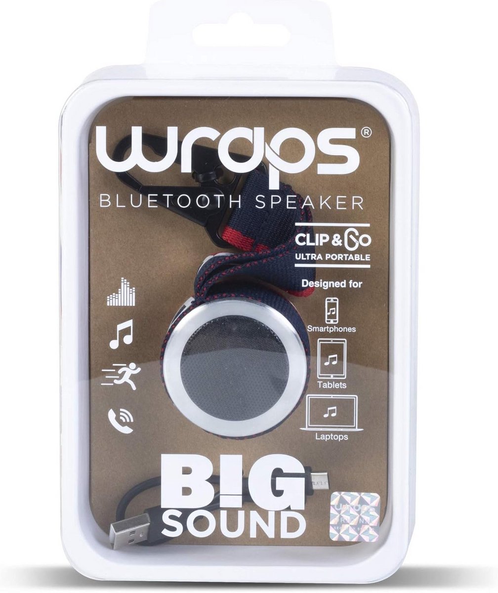 Draagbare Bluetooth Speaker met Clip-On Functionaliteit en Lange Batterijduur