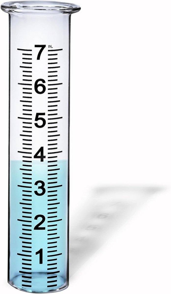 Reserve Regenmeter Glas 17.8 cm Inhoud - Nauwkeurige Watermeter voor Buiten Tuin