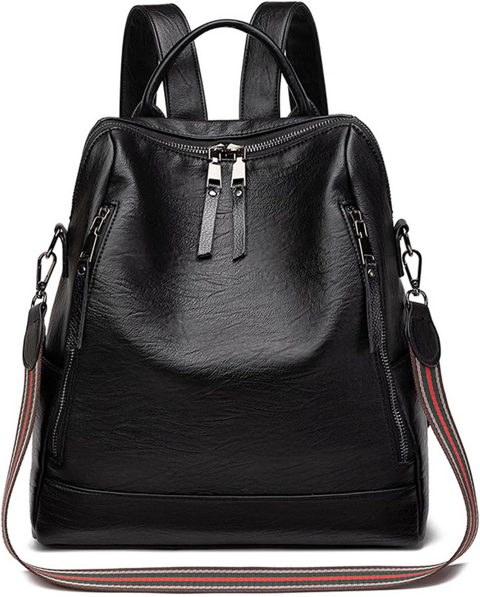 Moderne Dames Rugtas en Crossbodytas van PU Leer met Korte Hengsels