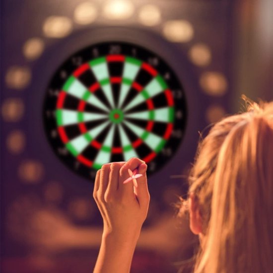 Dartbord Magnetisch - Veilig Dartbord met 6 Dartpijlen - Dubbelzijdig Speelbord voor Kinderen en Volwassenen - Duurzaam Rolbaar Design voor Binnen en Buiten - Compleet Dartspel Set voor Familie en Feestjes van Merkloos — afbeelding 4
