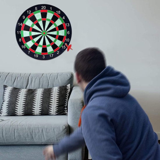 Dartbord Magnetisch - Veilig Dartbord met 6 Dartpijlen - Dubbelzijdig Speelbord voor Kinderen en Volwassenen - Duurzaam Rolbaar Design voor Binnen en Buiten - Compleet Dartspel Set voor Familie en Feestjes van Merkloos — afbeelding 5