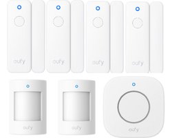 eufy Slimme E20 Alarmsysteem Set | 7-delig Beveiligingspakket | Deur/Raam, Bewegingsdetectie & Sirene (Vereist HomeBase)