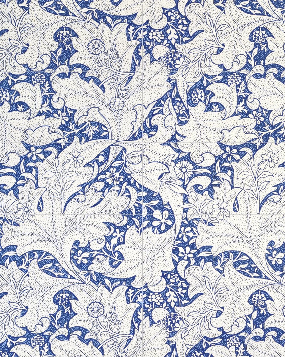 IXXI Wallflower, William Morris & Victoria and Albert Museum - 80 x 100 cm - Gratis ophangtool - Grote wanddecoratie en posters - Art Nouveau