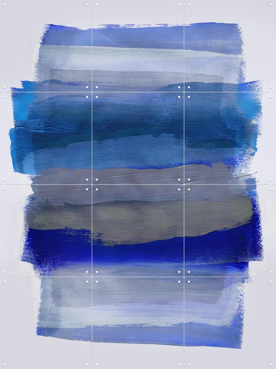 IXXI Abstract Brush Strokes 45Y, Mareike Böhmer - 60 x 80 cm - Gratis ophangtool - Grote wanddecoratie en posters - Abstract, Grafisch Ontwerp