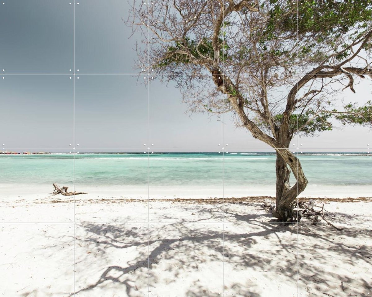 IXXI Aruban Waters, Claire Droppert - 100 x 80 cm - Gratis ophangtool - Grote wanddecoratie en posters - Fotografie, Realisme, Minimalisme