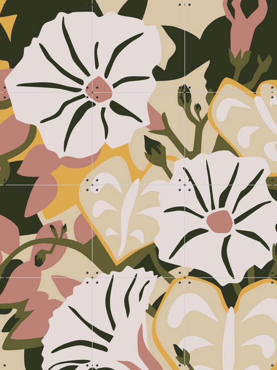 IXXI Morning Glory, Megan Gallagher - 60 x 80 cm - Gratis ophangtool - Grote wanddecoratie en posters - Illustraties, Digitale Kunst, Slaapkamer