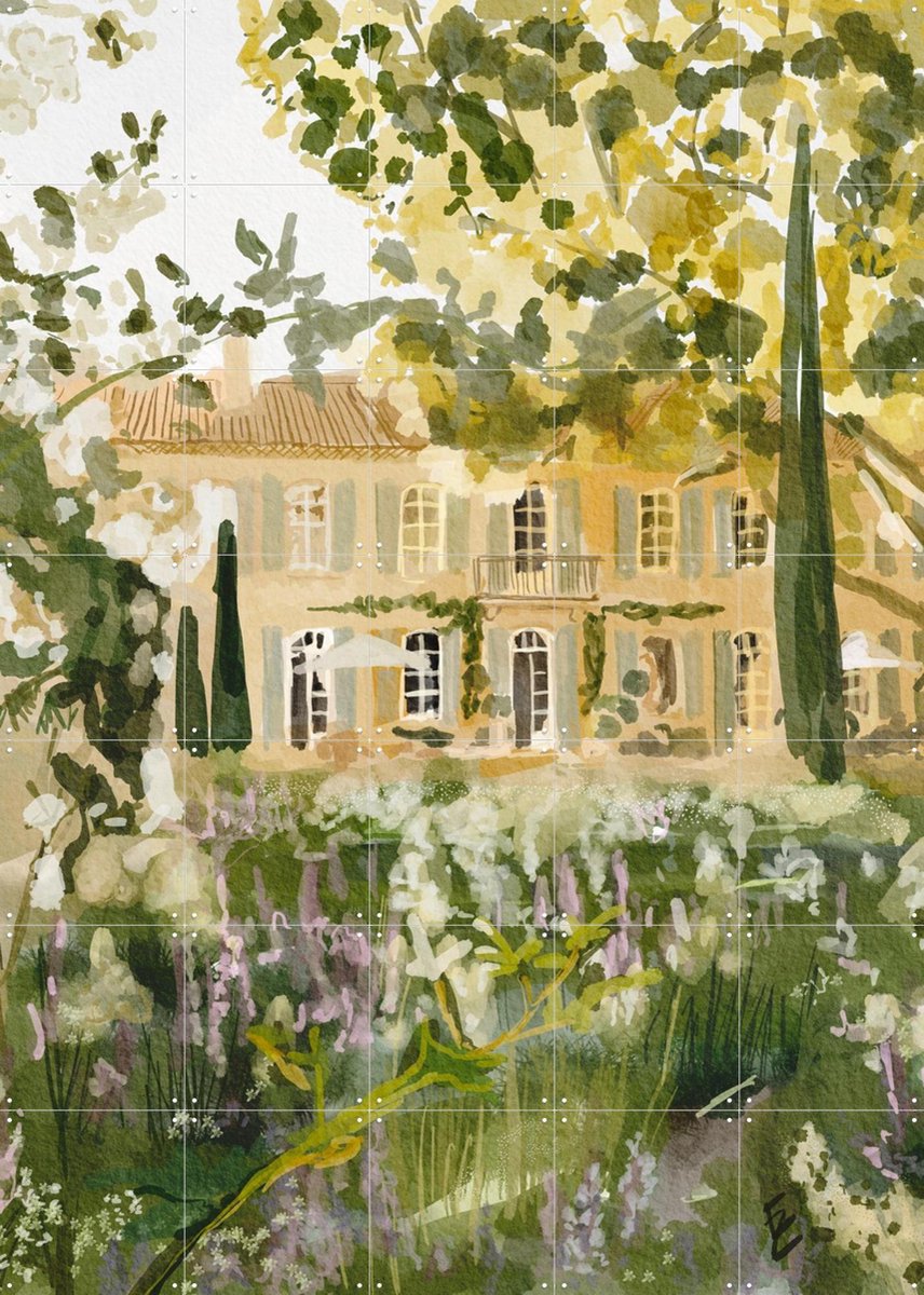 IXXI Magical French garden, Ekaterina Zagorska - 100 x 140 cm - Gratis ophangtool - Grote wanddecoratie en posters - Impressionisme, Naturalisme