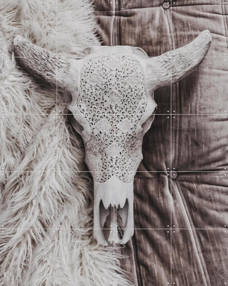 IXXI Velvet and Bone, STUDIO HANNAH LEMHOLT - 80 x 100 cm - Gratis ophangtool - Grote wanddecoratie en posters - Minimalisme, Fotografie, Gemengde