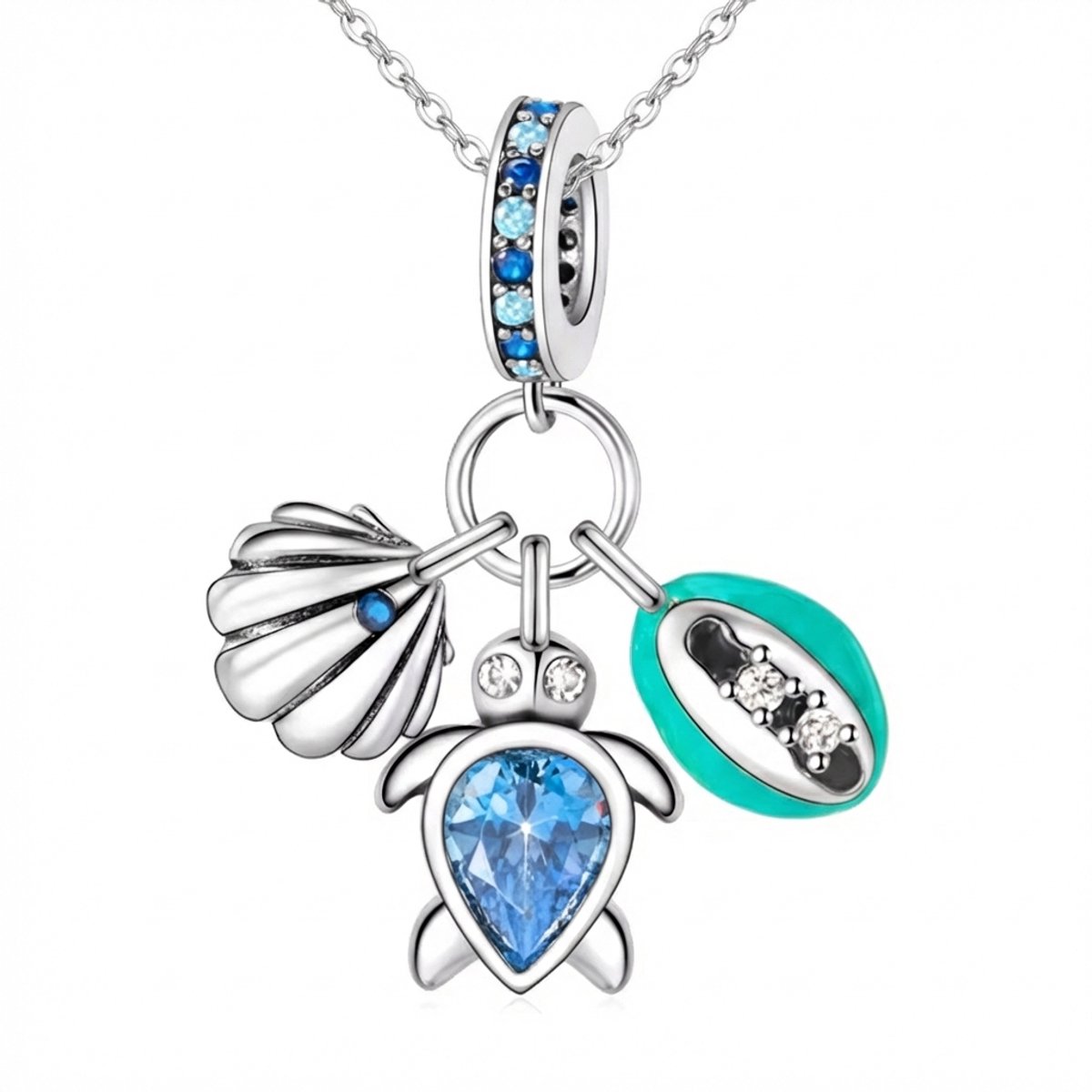 Ketting schildpad - schelpje