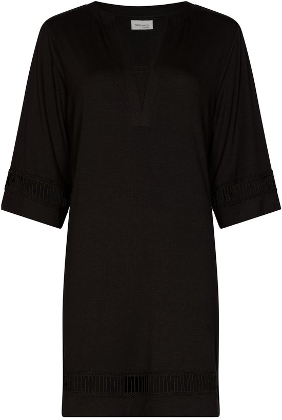 Pastunette Premium - Jurk - Ivory Shore - Viscose - Zwart - Maat 36
