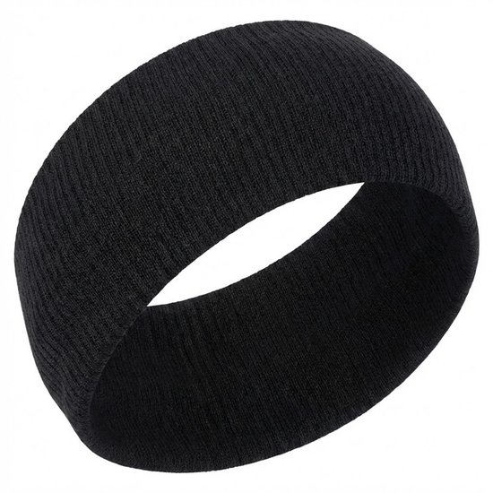 Zwarte brede elastische haarband voor dames &ndash; rekbare sport en mode hoofdband &ndash; comfortabel texti&hellip;