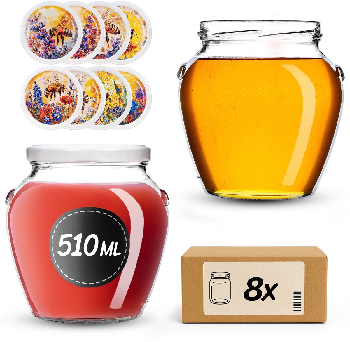 KADAX Amphorapot 82 mm 510 ml + deksel 82 mm