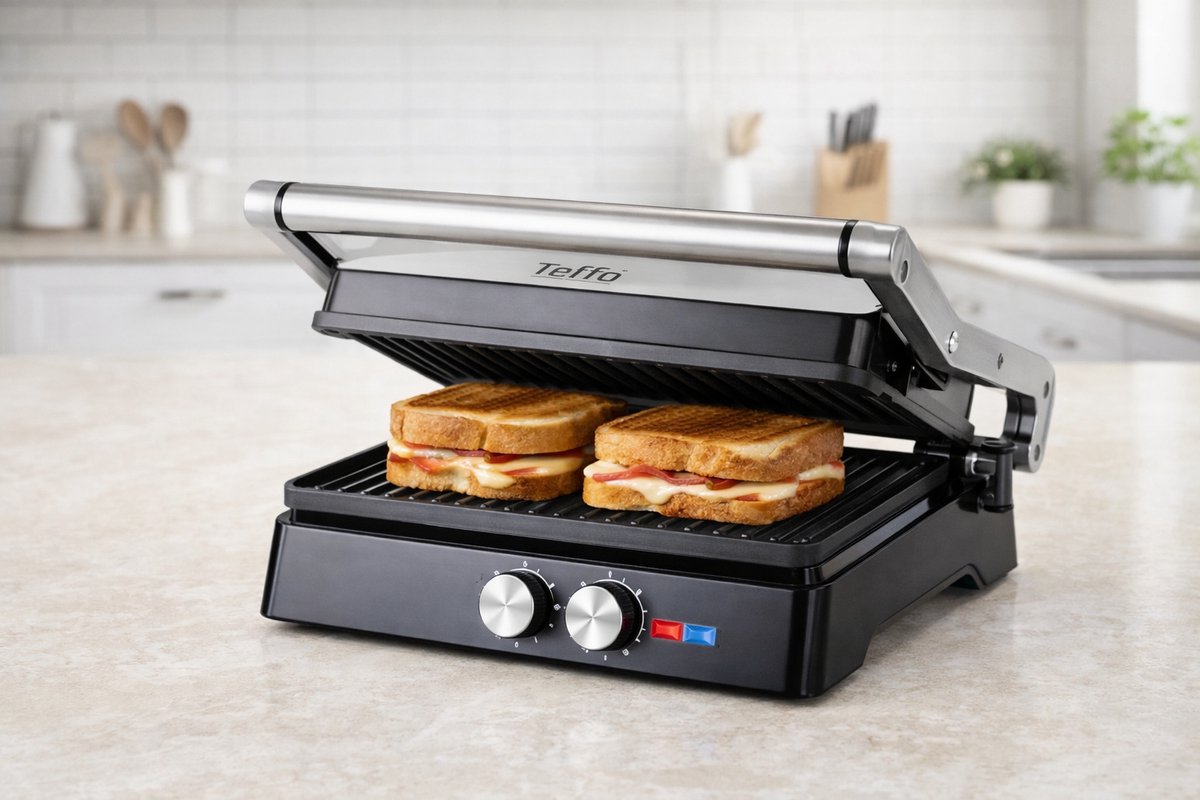 Teffo Panini Grill Contactgrill W thumbnail 2