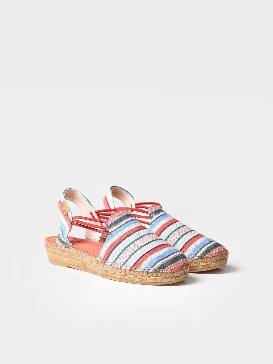 Dames espadrille met elastische bandjes | NORMA