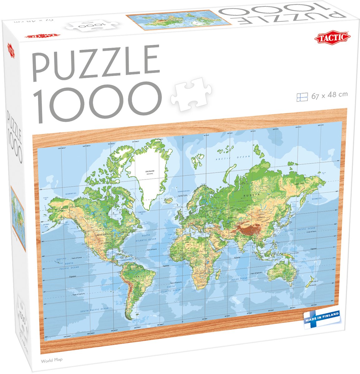 Tactic World Map 1000 Stukjes